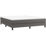  Krevet s oprugama i madracem sivi 160x200 cm od umjetne kože | shoptok.hr