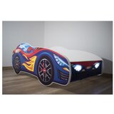  dečiji krevet 160x80cm (trkacki auto) red blue car - led Cene