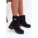 Boto Insulated Women's Ankle Boots Low Heel Black Mirellea | Shoptok.si