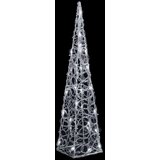  Akrilni ukrasni stožac s LED svjetlima hladni bijeli 60 cm | shoptok.hr