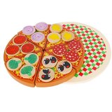Kruzzel drvena pizza na čičak s rezačem i lopaticom, 27 dijelova | shoptok.hr