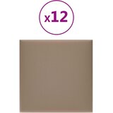  Zidna uzglavlja 12 pcs Boja cappuccina 30 x 30 cm tkanina | shoptok.hr
