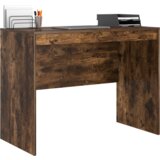 vidaXL Pisarniška mizica Prekajeni hrast Iverna plošča 100 x 50 x 76 cm | Shoptok.si