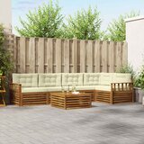  Set vanjskih sofa 6 kom. Prirodna i krem | shoptok.hr