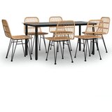  7-dijelni vrtni blagovaonski set od poliratana | shoptok.hr