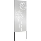  Privatnost u vrtu Rezbarija Srebrno 50 x 140 cm Pocinčani čelik | Eponuda.com