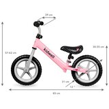  Dječji bicikl bez pedala 12" Rebel rozi | shoptok.hr