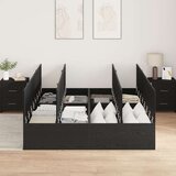  Krevet za pohranu Crni hrast 140x190 cm | shoptok.hr