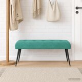  Klupa s gumbastim tkanjem Tirkizna 110 x 40 x 46 cm Bar&amp;scaron;un Slike
