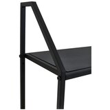 Premier Housewares Črna/v naravni barvi večnivojska kovinska polica 61 cm Depok – | Shoptok.si