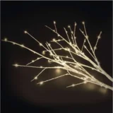 LED dekoracija brezove veje, 2x, 60 cm, 3x AA, zunanja in notranja, topla