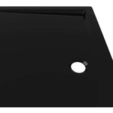 vidaXL Pravokutna ABS tuš-kada crna 80 x 110 cm | shoptok.hr