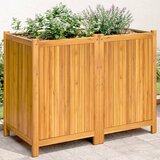 Maison Chic Vrtno cvetlično korito - Cvetlični Lonec s podlogo 100x50x75 cm akacijev les, (21788839) | Shoptok.si
