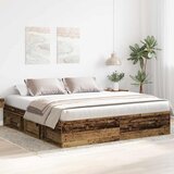  Okvir kreveta bez madraca staro drvo 180x200 cm | shoptok.hr