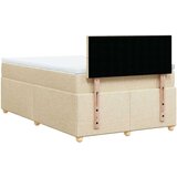  Krevet s oprugama i madracem krem 120 x 200 cm od tkanine | shoptok.hr