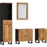 vidaXL Kopalniška garnitura 4-delna trden mangov les | Shoptok.si