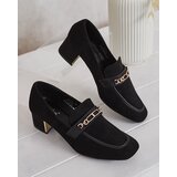 Resti Elegant women's moccasins on a low post Oflem | ePonuda.com