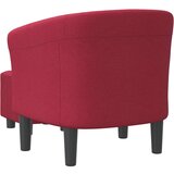  Fotelja s tabureom crvena boja vina od tkanine | shoptok.hr
