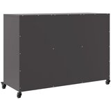  Komoda crna 100,5 x 39 x 72 cm čelik | Eponuda.com