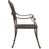  Vrtna stolica 2 pcs Bronzana 55 x 55 x 92,5cm Aluminij | shoptok.hr