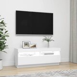 TV ormarić s LED svjetlima bijeli 100 x 35 x 40 cm | shoptok.hr