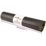  Vreće za smeće 250 kom crne 120 L | shoptok.hr