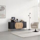 Mömax Nizka Omarica Hong Kong, Črna, Barva Hrasta | Shoptok.si