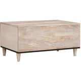 vidaXL Stolić za kavu s vratima Bež 80 x 50 x 40 cm masivno drvo manga | shoptok.hr