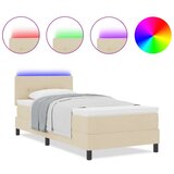  posteljni okvir z vzmetnico Bež Tkanina 90 x 190 cm Vzmetnica, (22067213) | Shoptok.si