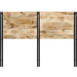 vidaXL Uzglavlje 140 cm Puno drvo Mango i željezo | shoptok.hr