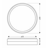 LED plafonsko svetlo FLORIDA LED/24W/230V belo | Eponuda.com
