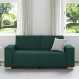 vidaXL Dvosjed Sofa Tamnozelena 140 cm Tkanina | shoptok.hr