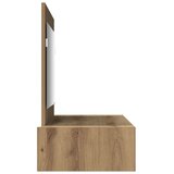 vidaXL Trden hrast MDF 100 x 40 x 70 cm Toaletna mizica Pravokotna | Shoptok.si