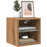 vidaXL Stenska TV omarica z LED lučkami artisan hrast 30x28,5x30 cm Cene