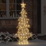  Božićno drvce s 160 LED svjetlima Topla bijela 151 cm PET | shoptok.hr