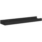  Zidne police za fotografije 2 kom crne 40 x 9 x 3 cm MDF | Eponuda.com