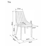 Molarem Home Stolica Trix BARŠ.-siva | shoptok.hr