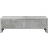 vidaXL Stojalo za zaslon s predali betonsko siva 50x27x15 cm inž. les | Shoptok.si