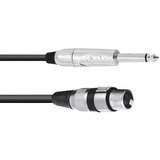 Omnitronic 30225170 XLR adapterski kabel [1x XLR vtičnica 3-polna - 1x klinken vtič 6.3 mm (mono)] 5.00 m črna, (20428043) | Shoptok.si