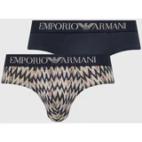 Emporio Armani Underwear Moške spodnjice 2-pack moške, mornarsko modra barva, 111733 4R504