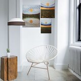  Visilica na sajli MANISO 1xE27/60W/230V Ø 45 cm bela/smeđa | Eponuda.com
