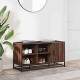 vidaXL Klupa za cipele smeđi hrast Konstruirano drvo i metal | shoptok.hr