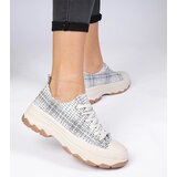 Gemre White-gray sneakers on a thick sole Salsana | Shoptok.si