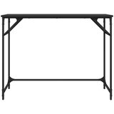 vidaXL Radni stol crni 100 x 45 x 76 cm konstruirano drvo i čelik | shoptok.hr