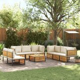 vidaXL 9-dijelna set vrtnih sofa s jastucima masivno bagremovo drvo Cijene