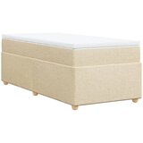  Krevet s oprugama i madracem krem 90 x 190 cm od tkanine | shoptok.hr
