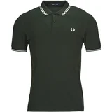 Fred Perry Polo majice kratki rokavi TWIN TIPPED SHIRT Zelena