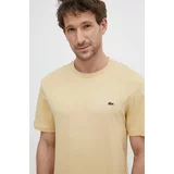 Lacoste Pamučna majica boja: bež, bez uzorka