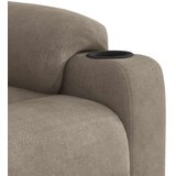vidaXL Naslanjač s funkcijo vstajanja taupe blago iz mikrovlaken | Shoptok.si