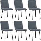 Maison Chic Jedilni stoli - Vzorci stoli 6 kosov temno siv žamet A1355, (22031452) | Shoptok.si